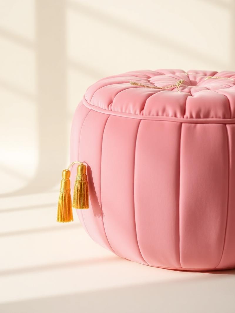 Puff Rosé Tassel